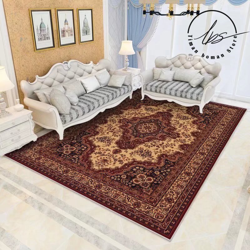 New Ethnic Rugs Persia Carpets Home Decoration Bedroom Large Rug Living Room Worship Non-slip Carpet Kitchen Dirt Resistant Mat 4