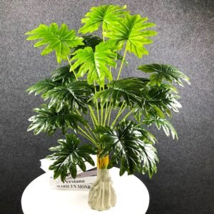 95cm 24 Leaves Large Artificial Monstera Plants Tropical Palm Tree Fake Green Plants Real Touch Plastic Leaves Home Room Decor 1