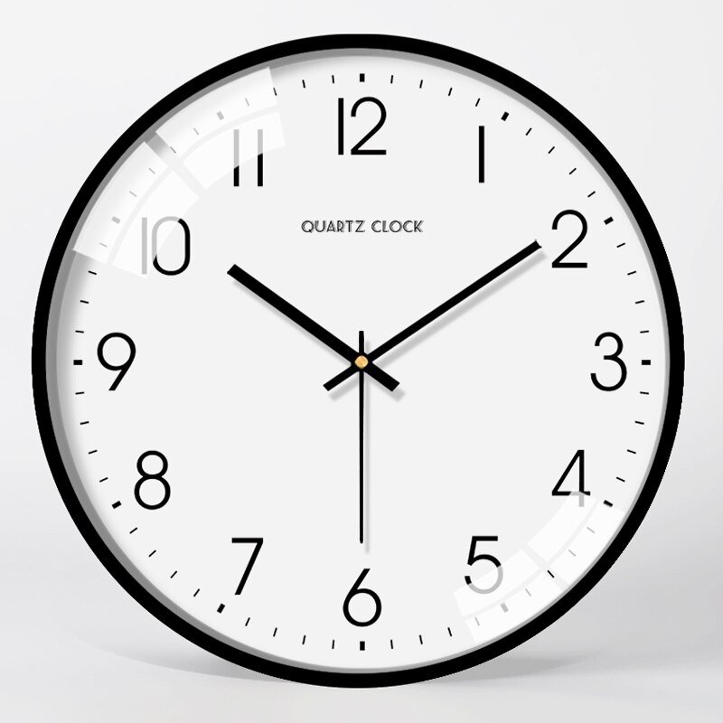 Round Quartz Classic Wall Clocks Modern Living Room Battery Nordic Wall Clock Luxury Metal Reloj De Pared Silent Clock Mechanism 4