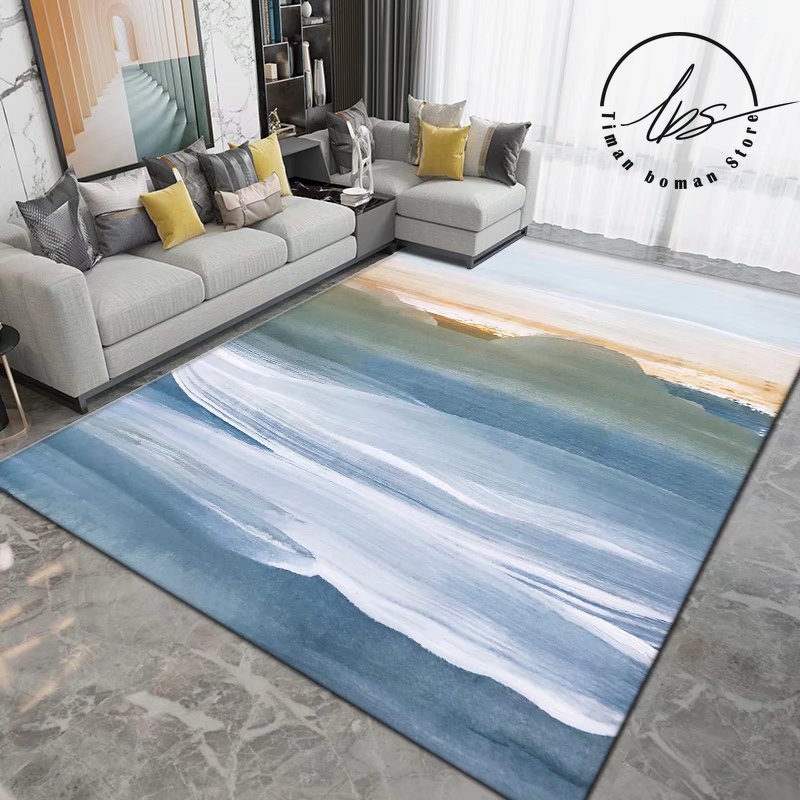 Nordic Minimalist Carpets Light Luxury Landscape Carpet Living Room Bedroom Rug Home Kitchen Non-slip Rugs Washable Lounge Mat 3