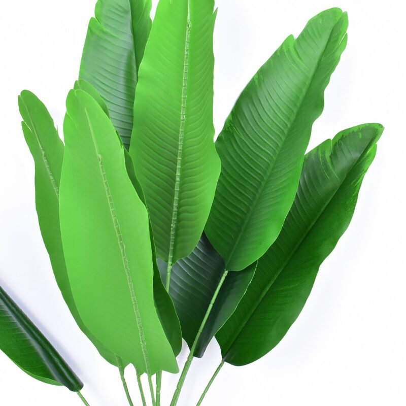 70/78cm Large Fake Banana Tree Artificial Plants Fake Palm Leaves Tropical Plastic Monstera Fronds For Home Garden Wedding Decor 4