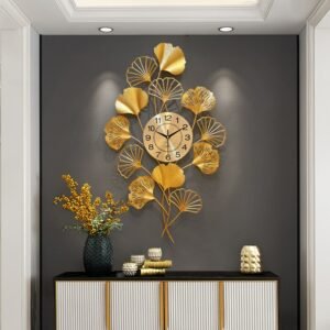 Luxury Bedroom Decor Wall Clock Large Battery Modern Flower Wall Clock Metal Designer Reloj De Pared Wall Clock Free Shiping 1