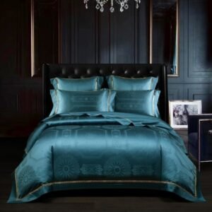 1200TC Egyptian Cotton Premium Luxury Bedding Set Soft Silky 4/6Pcs Super King Queen size Duvet cover Bed Sheet set Pillowcases 1