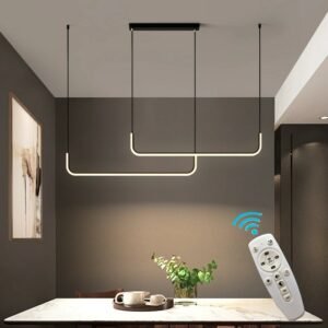 Modern Designer Aluminum LED Chandelier for Dining Table Kitchen Island Living Room Hall Bar Idoor Liighting Lusters Luminaires 1