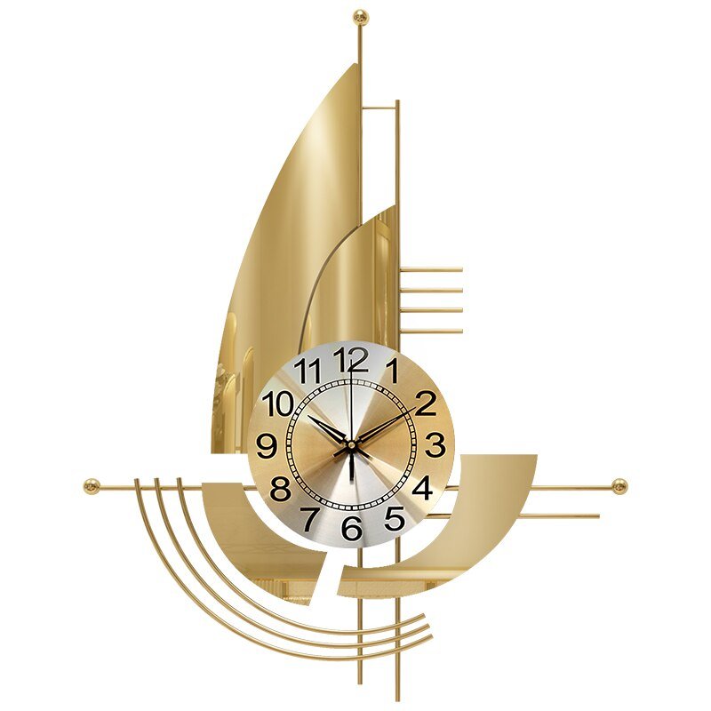 Nordic Gold Battery Wall Clock Bedroom Luxury Quiet Industrial Wall Clock Large Living Room Decoration Salon Home Decor ZP50GZ 4