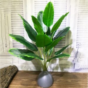 85cm Tropical Palm Tree Large Artificial Plants Fake Banana Leaves Plastic Monstera Big Palm Leafs Branch For Home Garden Decor 1
