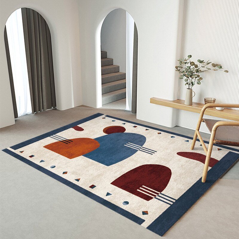 Abstract Art Carpet Geometric Printing Carpets Home Decoration Large Area Rug Bedroom Bedside Blanket Non-slip Entrance Door Mat 5