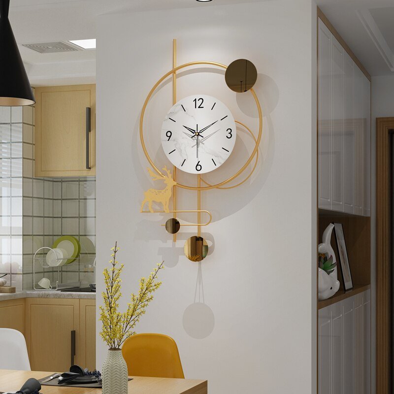 Nordic Large Digital Wall Clock Modern Kitchen Clock Digital Wall Vintage Barber Wekker Living Room Decorations Luxury XF30XP 4