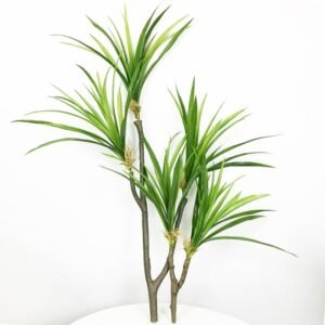 88/55cm Large Artificial Plants Fake Palm Tree Branch Tropical Cycas Tree Plastic Palm Leaves False Succulents for Home Potted 1