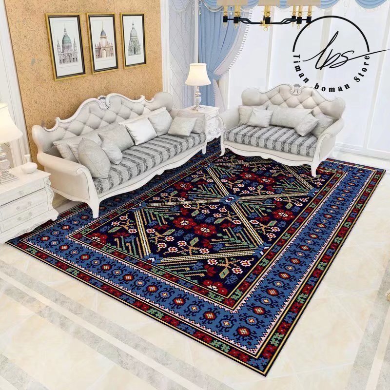 New Ethnic Rugs Persia Carpets Home Decoration Bedroom Large Rug Living Room Worship Non-slip Carpet Kitchen Dirt Resistant Mat 6