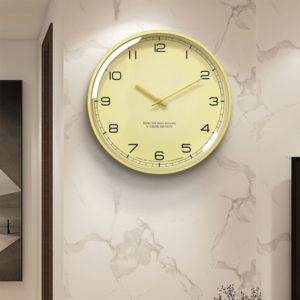 Electronic Silent Nordic Wall Clock Living Room Large Gold Round Wall Clock Modern Design Reloj Pared Grande Led Wall Clock 1
