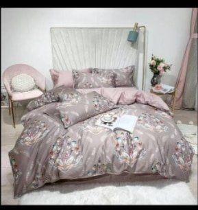 1 duvet cover 200X210cm  1 fitted sheet 182X202X28cm with elastic  2 pillowcases 60X100cm 1