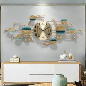 Large Luxury Wall Clock Modern Design Creative Silent Art Digital Bedroom Aesthetic Mechanism Wandklok Home Decoration ZP50ZB 1
