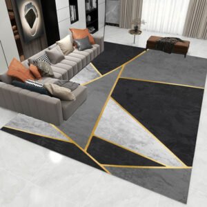Nordic Minimalist Living Room Carpet Bedroom Large Area Rug Home Decoration Coffee Table Rugs Kitchen Stain-resistant Floor Mat 1