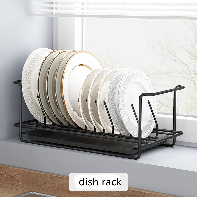 Dish Drainer Bowl Plate Drying Rack Holder Kitchen Counter Storage Cupboard Drawer Organizer Tableware Drainboard Space Saver 5