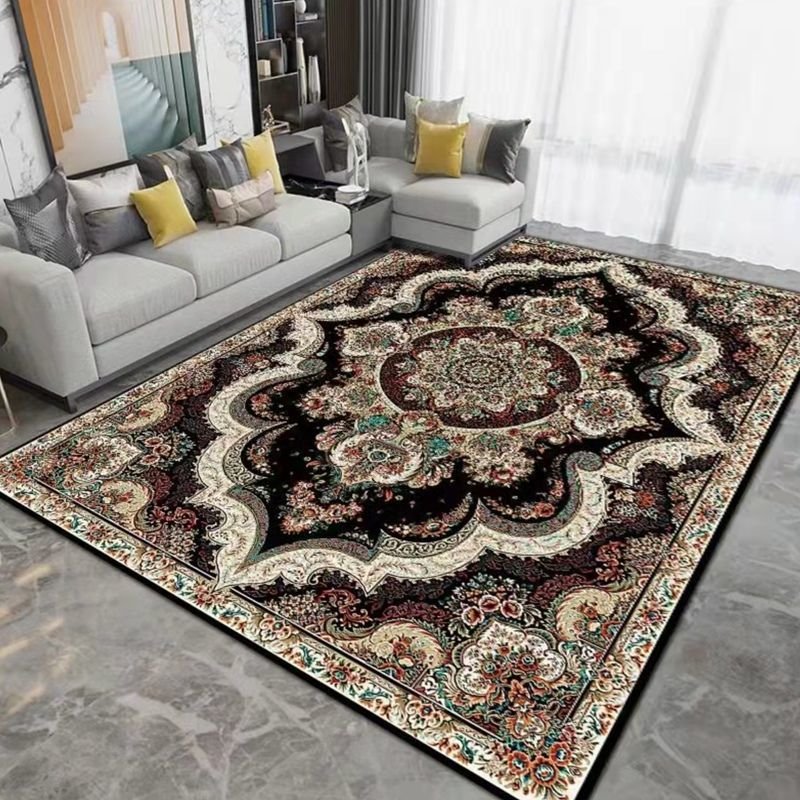Nordic Minimalist Modern Carpet Moroccan Geometric Printing Carpets Living Room Non-slip Rugs Coffee Table Rectangular Floor Mat 2