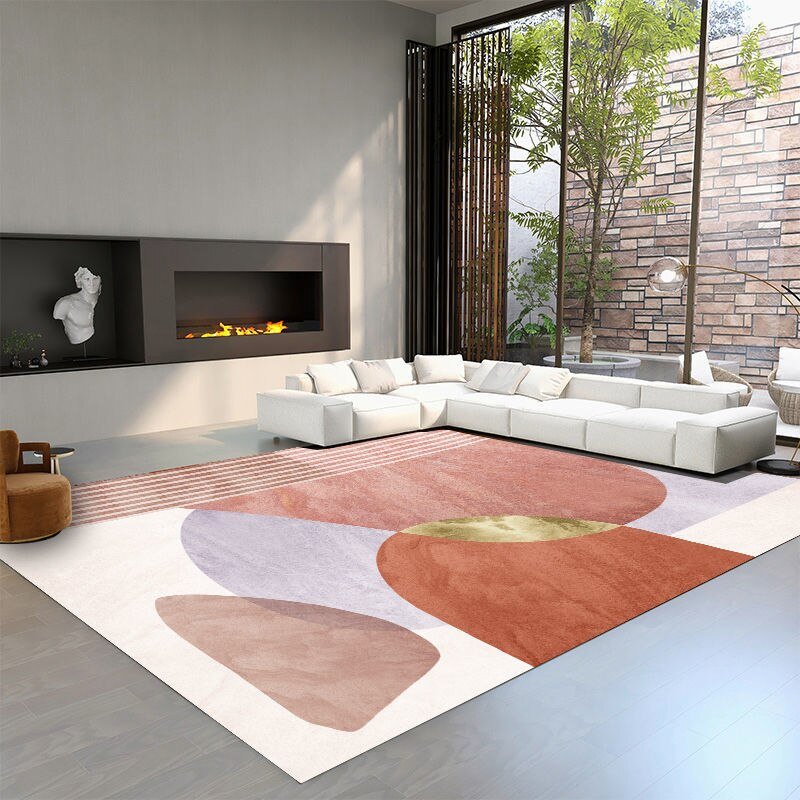 Modern Nordic Style Living Room Large Area Carpet Home Coffee Table Sofa Rug Room Anti-dirty Non-slip Rugs Entry Porch Door Mat 2