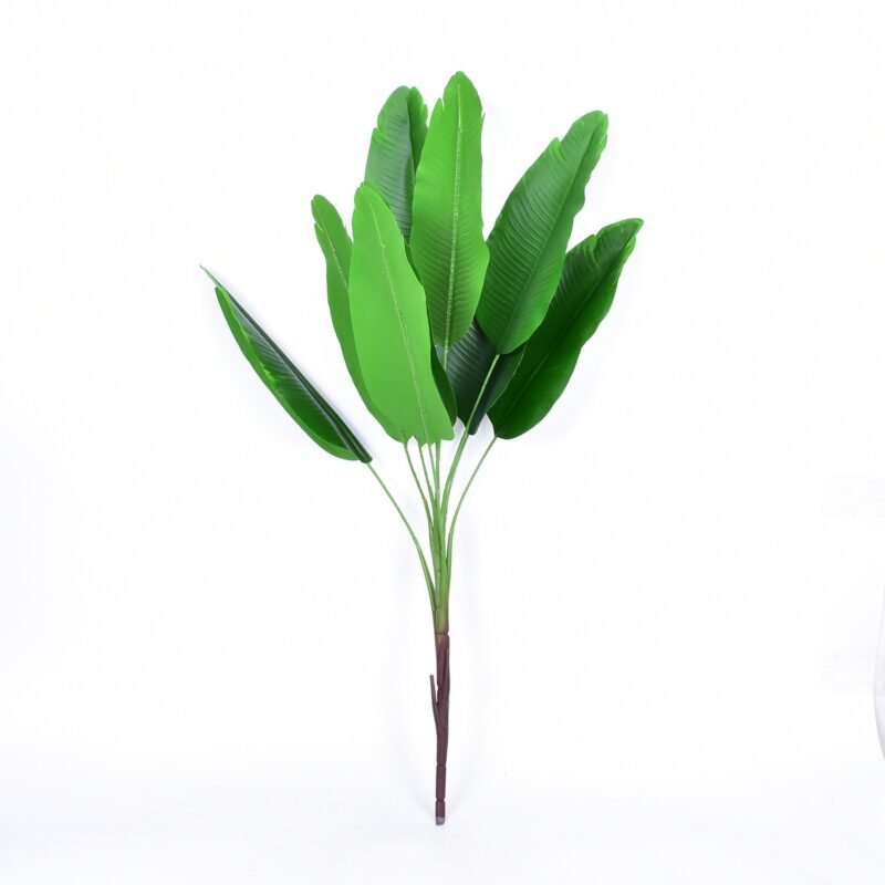 70/78cm Large Fake Banana Tree Artificial Plants Fake Palm Leaves Tropical Plastic Monstera Fronds For Home Garden Wedding Decor 6