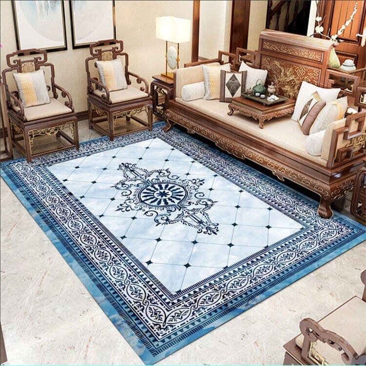 Modern Light Luxury Bedroom Bedside Carpet Persian Style Living Room Coffee Table Mat Home Kitchen Non-slip Rugs Entrance Mats 1