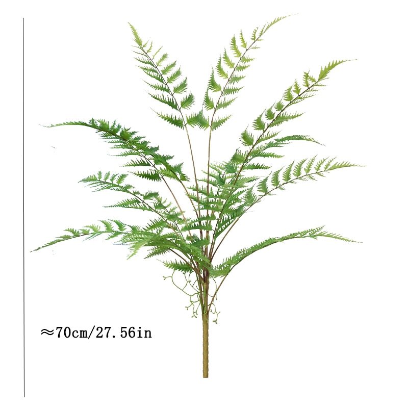70/93cm Large Artificial Palm Tree Plastic Fern Leaf Tropical Plant Big Fake Cypress Tree Branch For Home Garden Christmas Decor 6