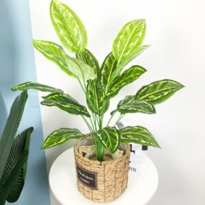 75cm 18 Heads Large Artificial Banana Tree Tropical Monstera Plants Tall Potted Plants Real Touch Plastic Palm for Wedding Decor 1