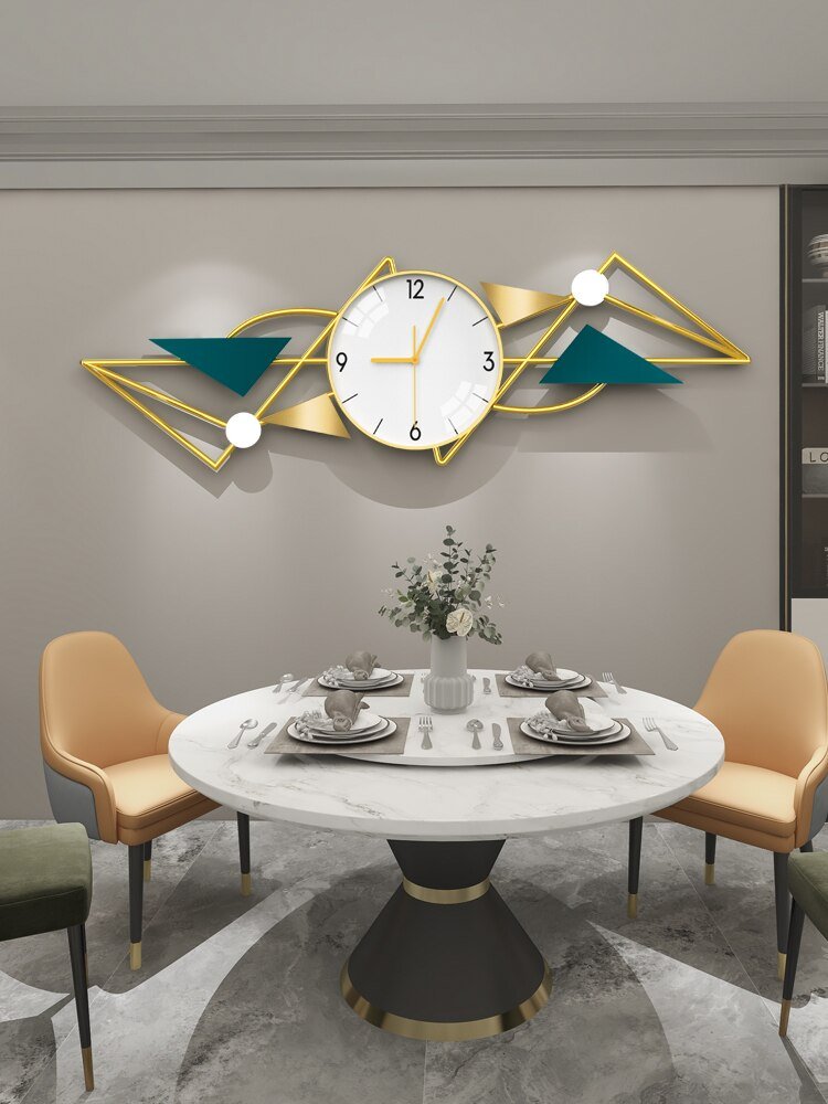 Luxury Creativity Gold Wall Clock Living Room Large Silent Metal Wall Clock Modern Design Reloj Pared Home Decor LL50WC 1