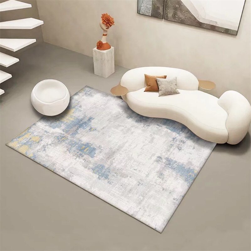 Nordic Abstract Living Room Decoration Carpet Light Luxury Study Cloakroom Non-slip Carpets Home Bedroom Bedside Bay Window Rug 3