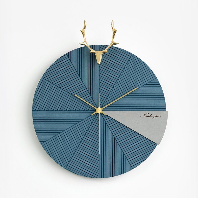 Nixie Deer Head Wall Clock Modern Design Wood Nordic Large Gold Watches Clocks Metal Electronic Mechanism Wall Decor XF20YH 1