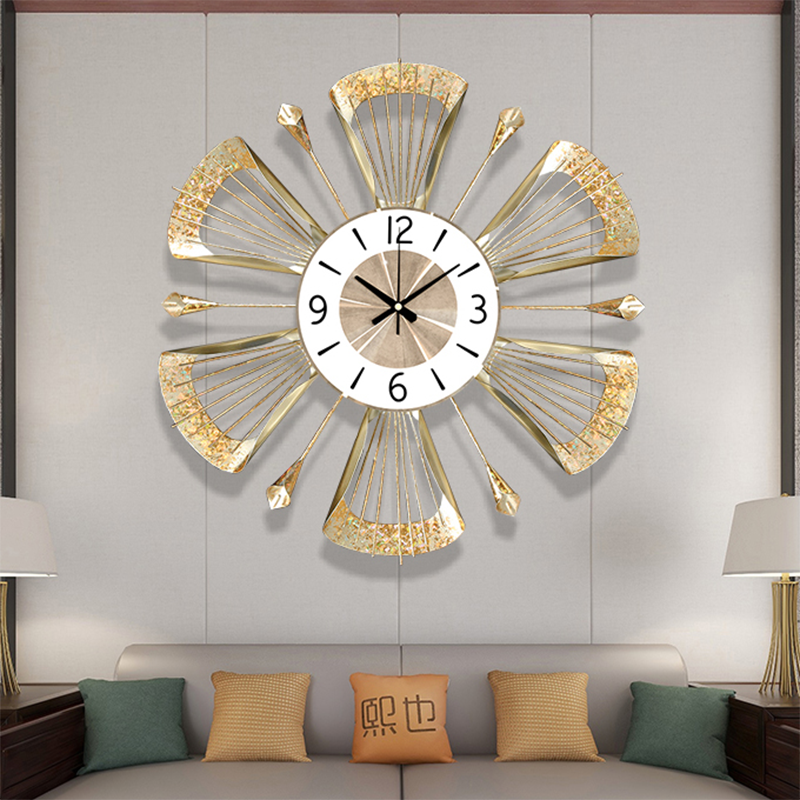 Creative Luxury Wall Clock Mechanism Silent Metal Nordic Wall Watch Unusual Bedroom Saatration Home Design Relojes Murale Gift 2