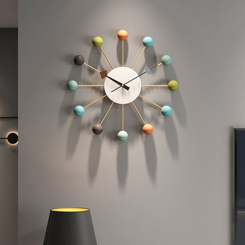Luxury Minimalist Wall Clock Living Room Large Silent Metal Wall Clock Modern Design Reloj Pared Grande Home Decor LL50WC 1