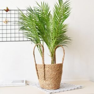 98cm/125cm Large Tropical Palm Tree Artificial Jungle Plants Real Touch Plastic Leaves Big Palm Foliage for Home Room Xmas Decor 1