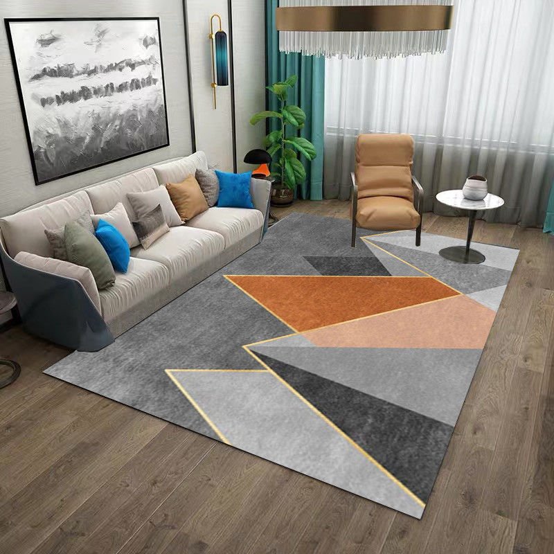Nordic Geometric Abstract Carpet Living Room Large Area Rugs Non-slip Entrance Floor Mat Modern Home Decoration Bedroom Carpets 3