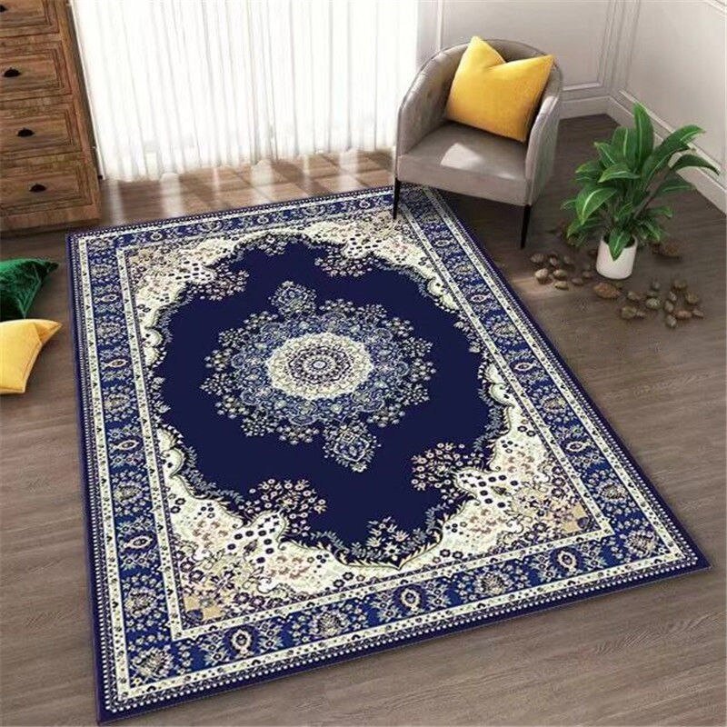 European Style Light Luxury Carpet Living Room Sofa Coffee Table Mat Washable Non-slip Rug Bedroom Bedside Home Decoration Rugs 6