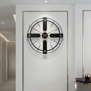 Silent Creative Wall Clock Vintage Large Bedroom Simple Art Office Wall Clock Living Room Reloj De Pared Home Decoration ZP50ZB 1