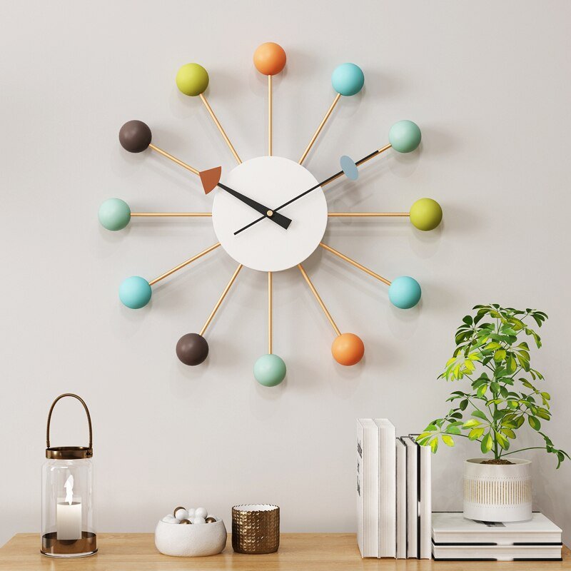 Luxury Minimalist Wall Clock Living Room Large Silent Metal Wall Clock Modern Design Reloj Pared Grande Home Decor LL50WC 2
