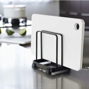 2 Layer Chopping Cutting Board Holder Stand Drying Rack Drainer Kitchen Counter Storage Organizer Nordic Style Vertical Cabinet 1