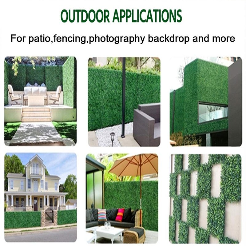 15Pcs Artificial Plant Lawn Fake Grass Carpet Backdrop Wall Hanging Eucalyptus Leaf Mat Vegetation For Home Garden Wedding Decor 5
