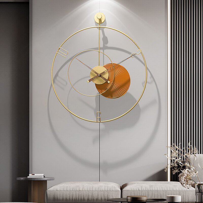 Hanging Clocks Wall Large Size Modern Living Room Home Design Kitchen Clock Art Metal Movement Reloj De Pared Home Decor 3