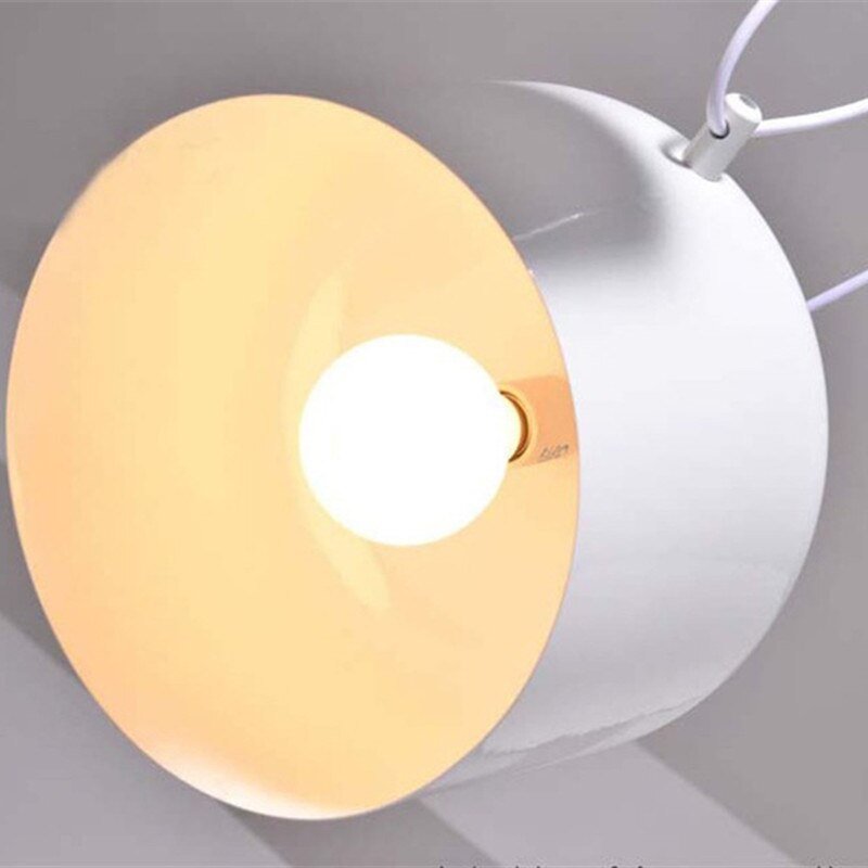 Modern Black White Hanging Lamp Multipoint Adjustable Pendant Lights Industrial Office Model Room Minimalist Decor Lighting 3