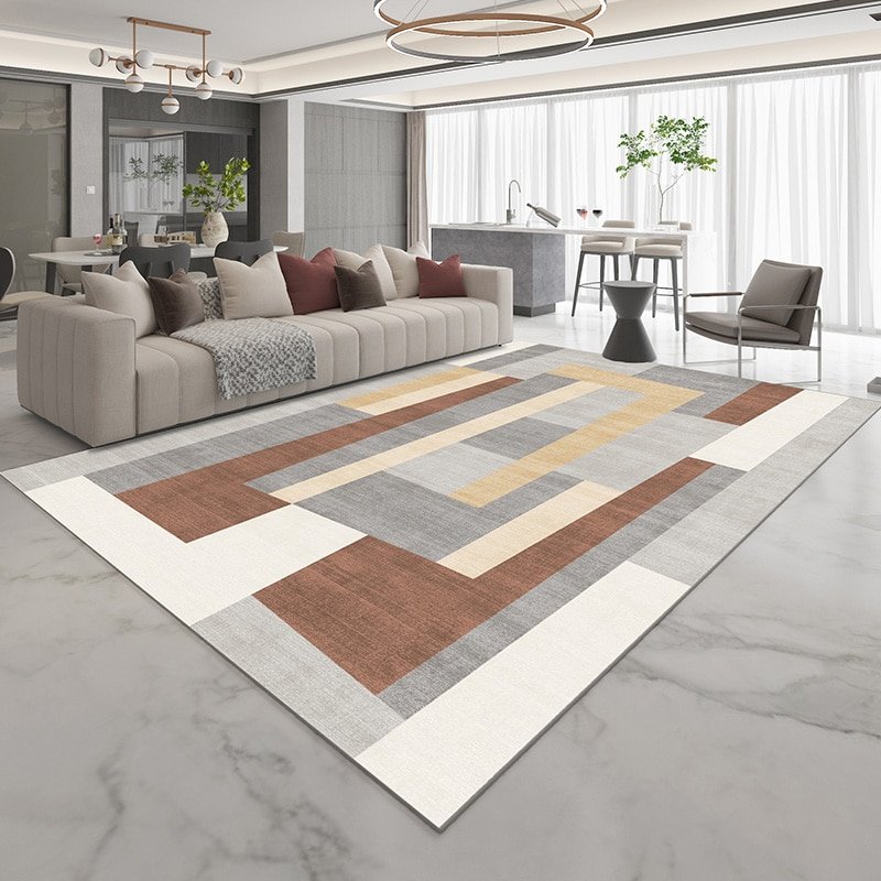 Modern Minimalist Living Room Sofa Coffee Table Carpet Bedroom Light Luxury Carpets Home Study Balcony Large Area Non-slip Rugs 1