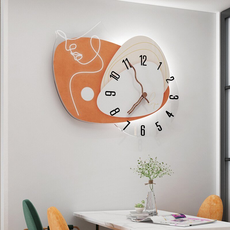 Industrial Luxury Wall Clock Large Silent Creative Designer Wall Clock Modern Design Reloj Pared Grande Wall Clock Mechanism 3