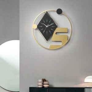 Nordic Luxury Wall Clock Modern Design Big Gold Silent Wall Clock Creative Minimalist Digital Reloj De Pared Home Decor ZP50ZB 1