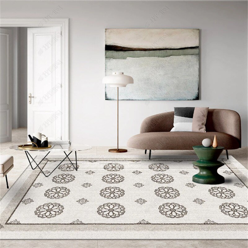 Modern Minimalist Living Room Decoration Carpet Nordic Bedroom Bedside Non-slip Soft Carpets Light Luxury Office Cloakroom Rug 4