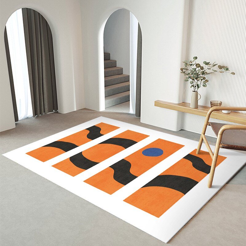 Abstract Art Carpet Geometric Printing Carpets Home Decoration Large Area Rug Bedroom Bedside Blanket Non-slip Entrance Door Mat 6