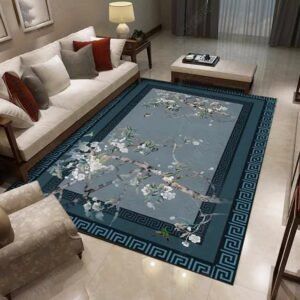 New Chinese Style Living Room Carpet High-end Home Decoration Sofa Coffee Table Rectangle Carpets Study Room Large Area Rugs 1