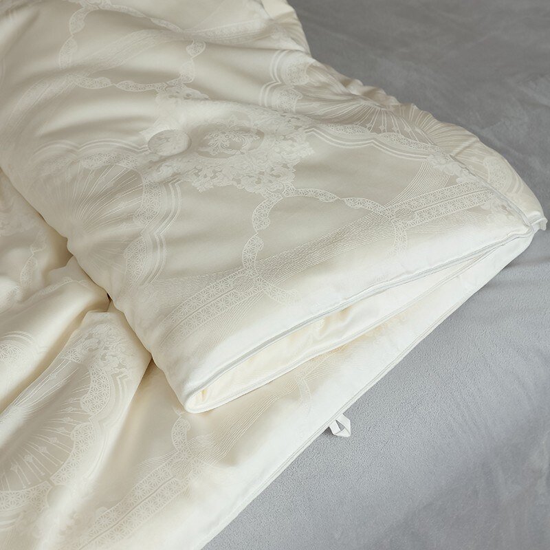 100% Bamboo Cool Comforter, Organic Fluffy and Soft Down Alternative Duvet Insert 200X233cm/220X240cm for Spring Autumn Summer 5