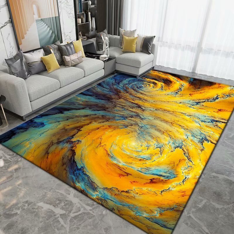 Home Decorate Bedroom Living Room Carpet Colorful Abstract Kitchen Dirt Resistant Rug Lounge Non-slip Rugs Entry Porch Floor Mat 3