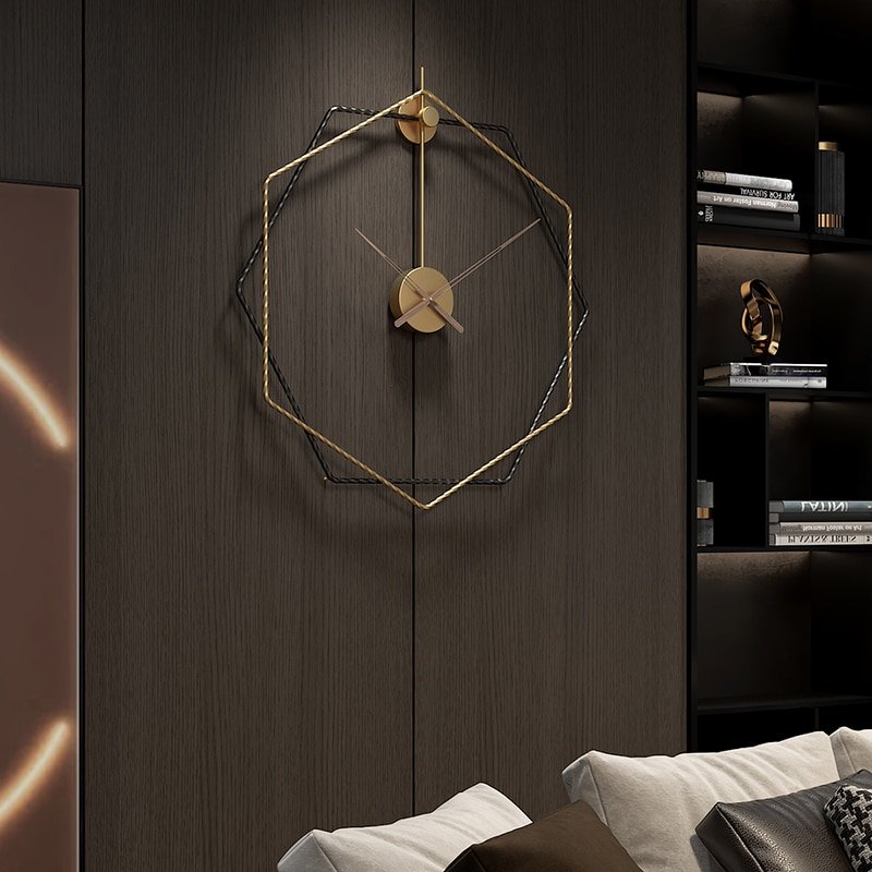 Luxury Nordic Wall Clock Modern Design Big Minimalist Living Room Wall Clock Gold Mute Simple Reloj De Pared Home DecorZP50WC 4
