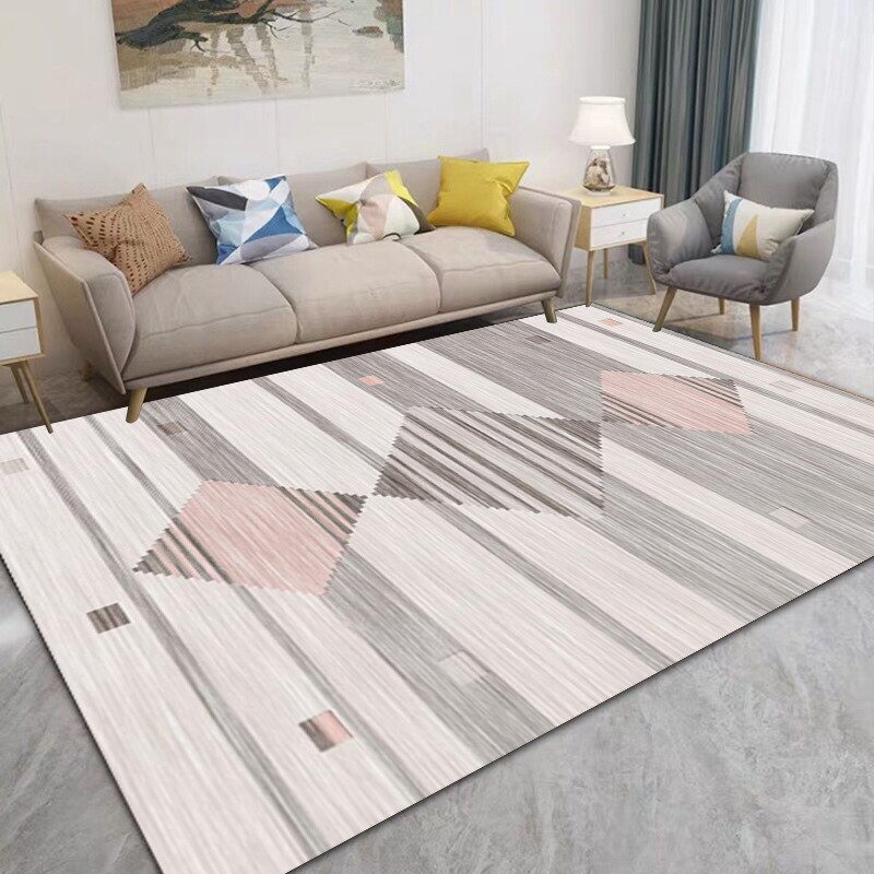 Modern Minimalist Carpet Home Decoration Living Room Bedroom Carpets Nordic Geometric Printing Sofa Coffee Table Mat Kitchen Rug 6