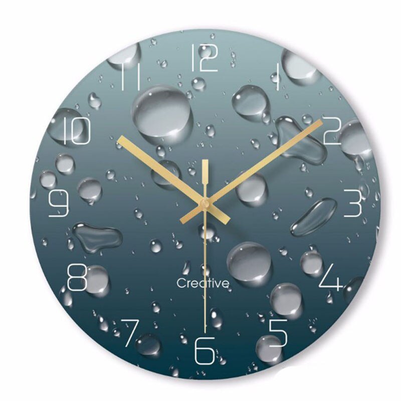 Cute Silent Wall Clock Digital Modern Design Kitchen Minimalist Wall Clock Creative Glass Classic Reloj Wall Clock Free Shiping 4